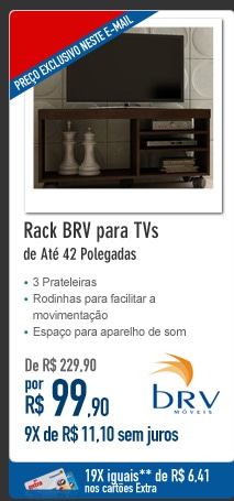 Rack BRV para TVs de Até 42 Polegadas