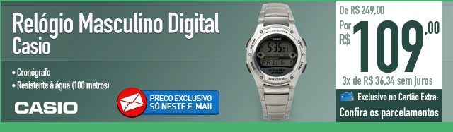 Relógio Masculino Digital Casio