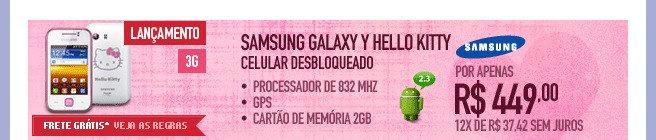 Samsung Galaxy Y Hello Kity Celular Desbloqueado