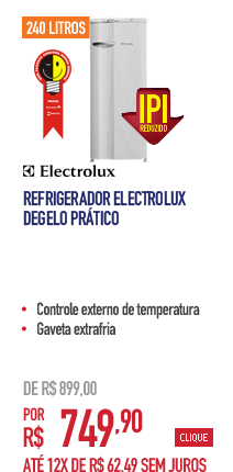 Refrigerador Electrolux Degelo Prático