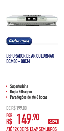 Depurador de Ar Colormaq DCM80 - 80cm