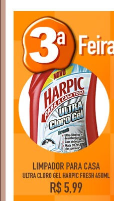 Limpador para Casa Ultra Cloro Gel HARPIC Fresh 450ml