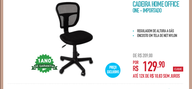 Cadeira Home Office One - Importado