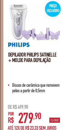 Depilador Philips Satinelle + Molde para depilação