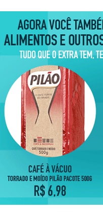 Café à Vácuo Torrado e Moído PILÃO Pacote 500g