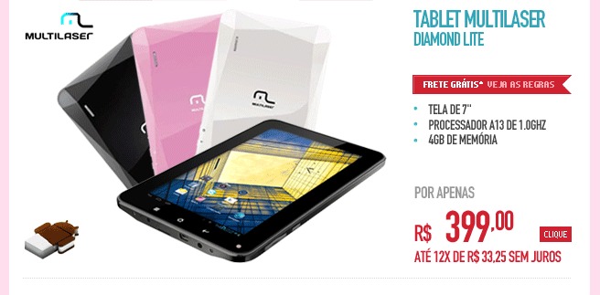 Tablet Multilaser Diamond Lite