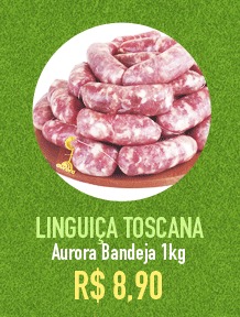 Linguiça Toscana AURORA Bandeja 1kg