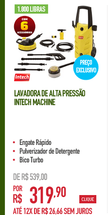 Lavadora de Alta Pressão Intech Machine