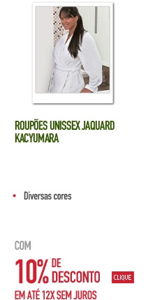 Roupões Unissex Jaquard Kacyumara