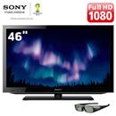 TV 46" LED 3D Sony Série HX KDL-46HX755 Full HD com Smart TV, Conversor Digital, Wi-Fi, Entradas HDMI e USB e 1 Óculos 3D